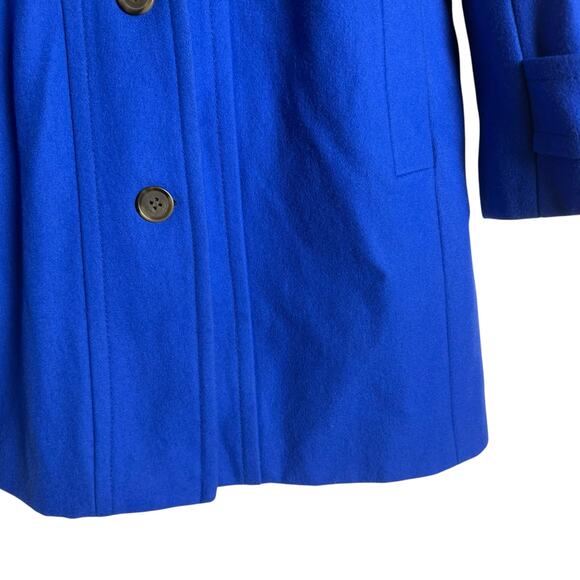 J.Crew Cobalt Blue Wool Blend Peacoat Size 8 - Picture 7 of 12
